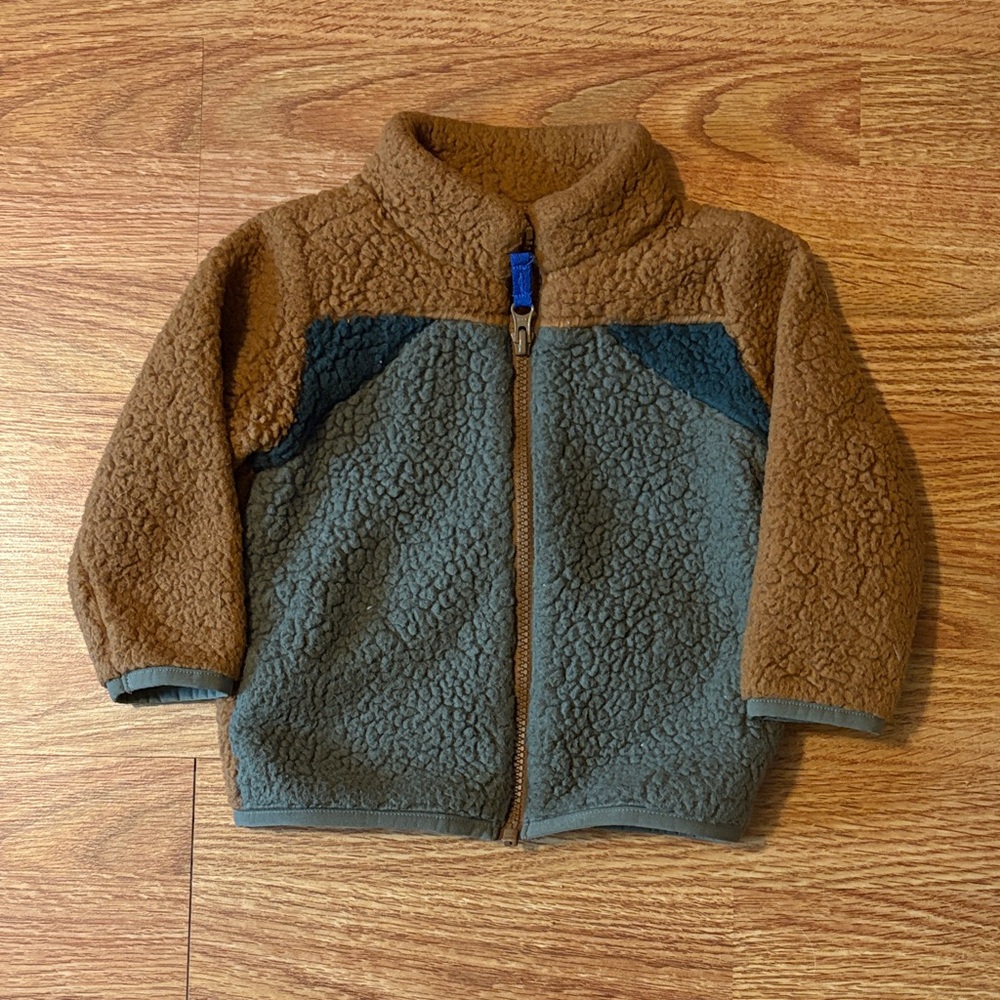 Carter's Cozy Brown and Gray Fleece Jacket